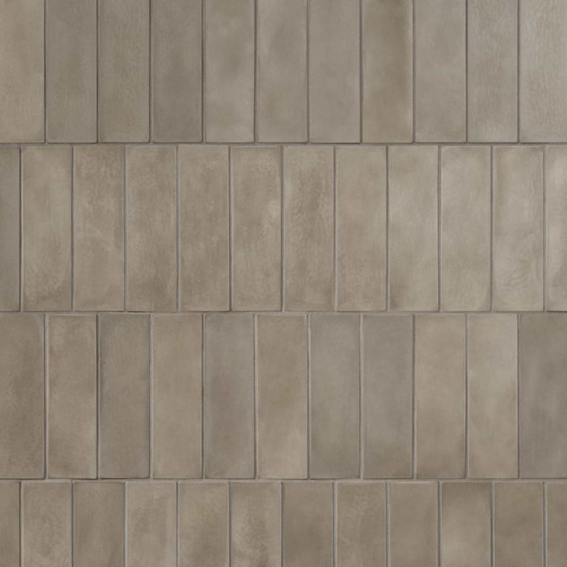 Color One 2x8 Matte Cement Tile, Shadow Gray