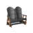 Black Top/Antique Mahogany Base