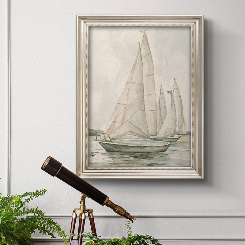 Voile Scribble II, toile encadrée de qualité supérieure - prête à être accrochée, L 29 po x H 41 po