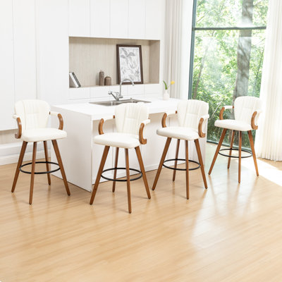 Swivel Upholstered Counter Stool