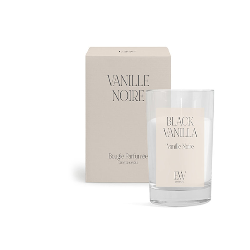 Luanne Black Vanilla Scented Jar Candle
