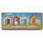 Bright Beach Huts- Framed Canvas-574459034