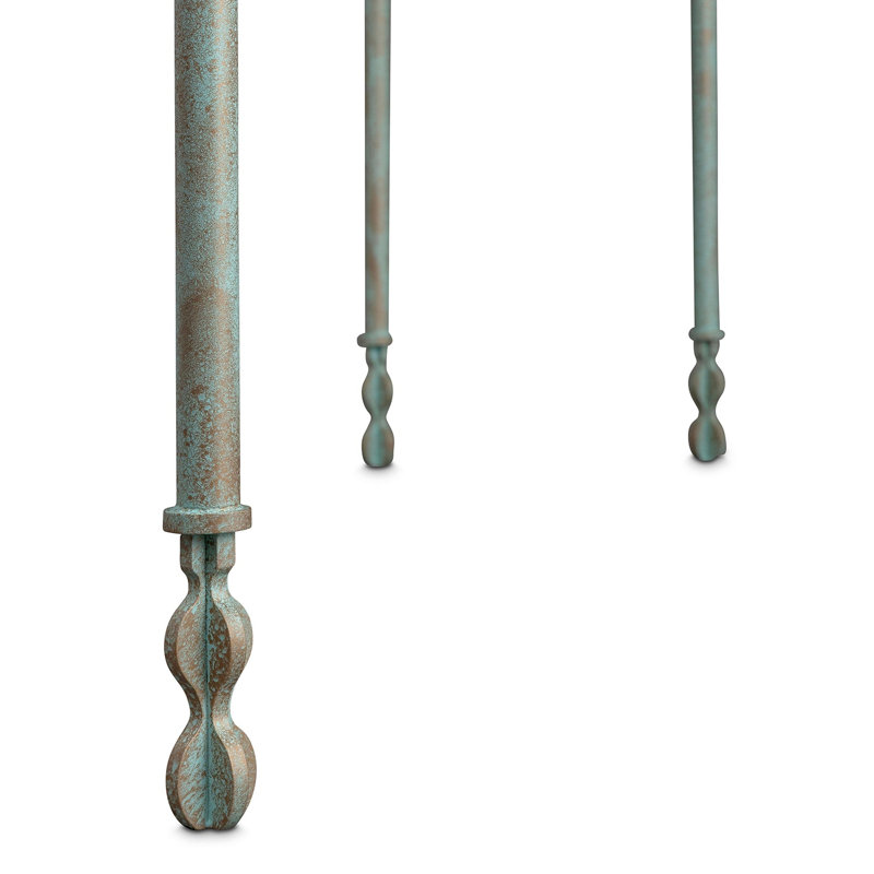 Nguni Console Table, 31.5" H x 60" W x 18" W, Aged Brass
