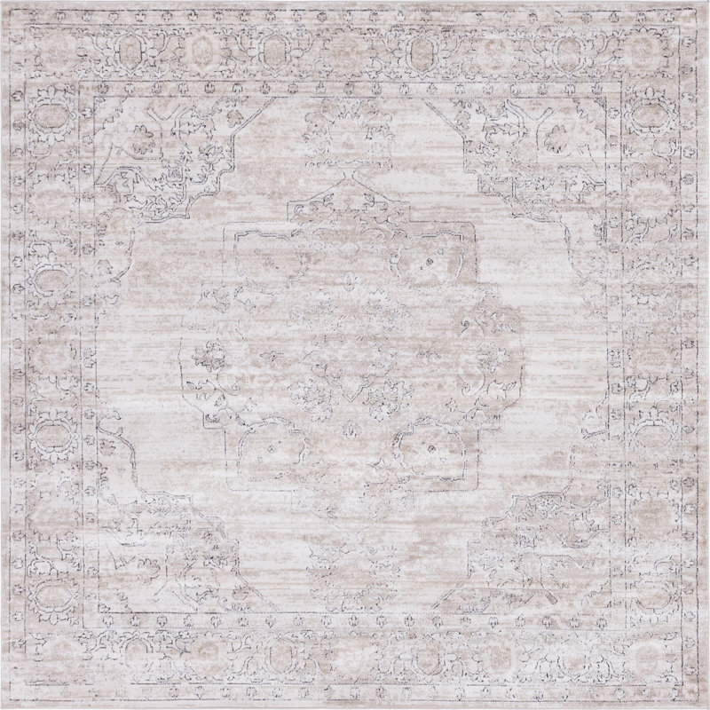 Cantey Oriental Indoor Rug, Square 7'10"