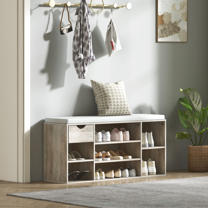 10 Pair Shoe Storage Bench