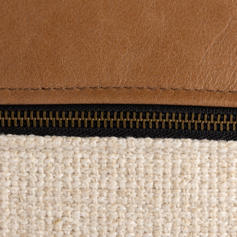 Lumbar Pillow Cover & Insert, 16"H x 24"W, Sonoma Butterscotch Top Grain Leather