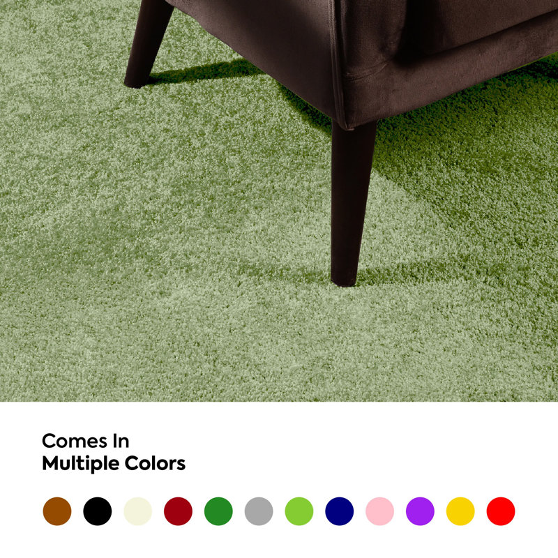 Ensemble de tapis intérieur / extérieur en polyester touffeté à la machine de couleur vert lime Southmead