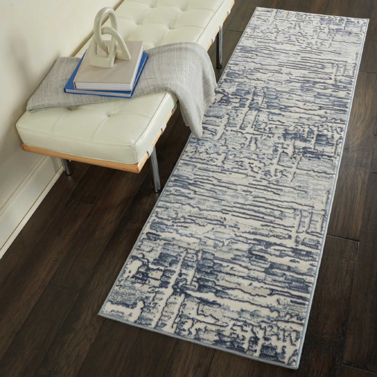 Burford Abstract Slate Gray Area Rug