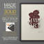 Impression florale vintage encadrée XLVI - bois massif-619406330-619406324