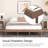 Sleek Modern Floating Platform Bed Frame-918319767-918319766