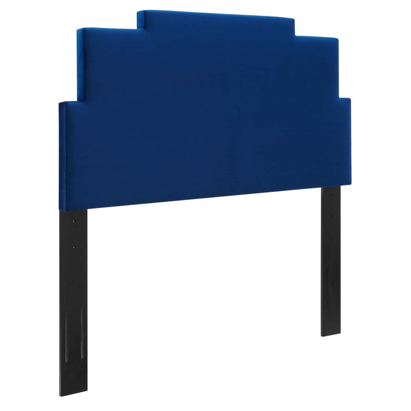 Modway Kasia Performance Velvet Headboard, Navy, Queen