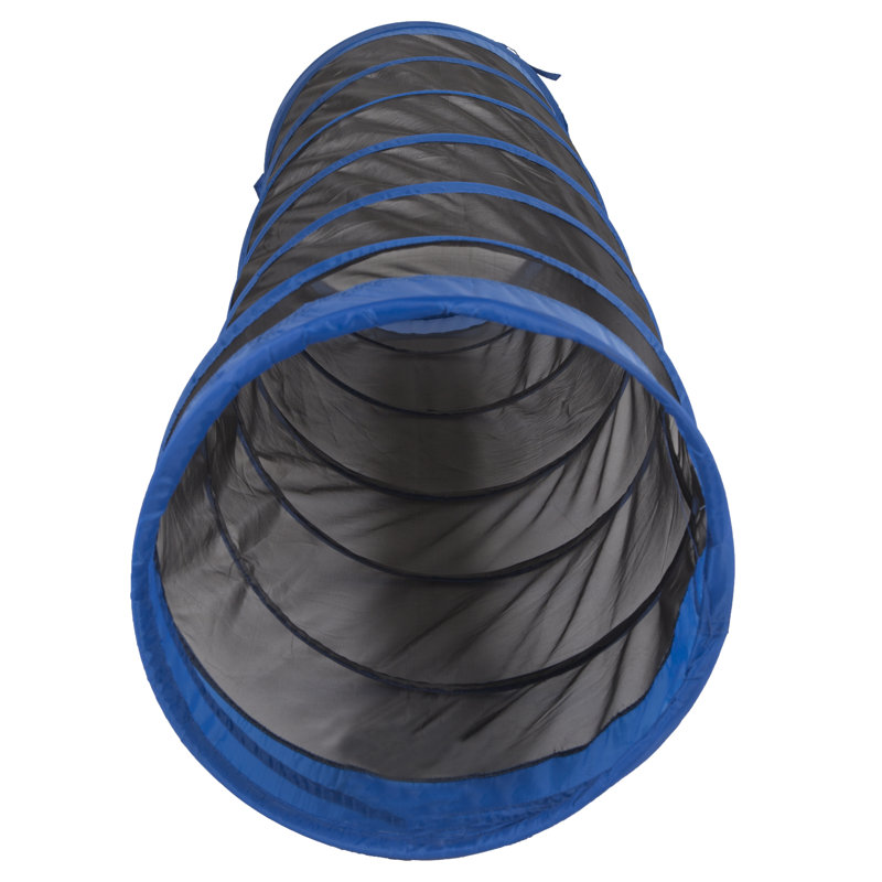 Blue and Black Mesh 6-Foot Kids Play Tunnel