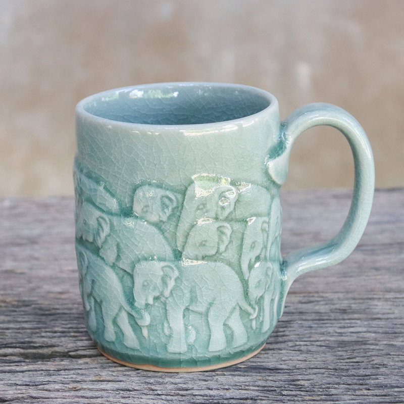Tasse en céramique Celadon troupeau Dakota Fields