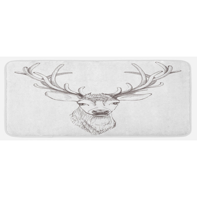 Tapis de cuisine antlers