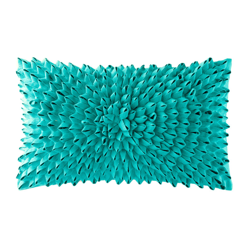  Housse de coussin rectangulaire, Turquoise