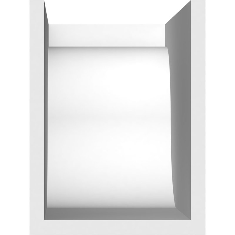 Queue de chevron standard en PVC de qualité architecturale Del Monte, H 8 po x L 6 po x P 16 po