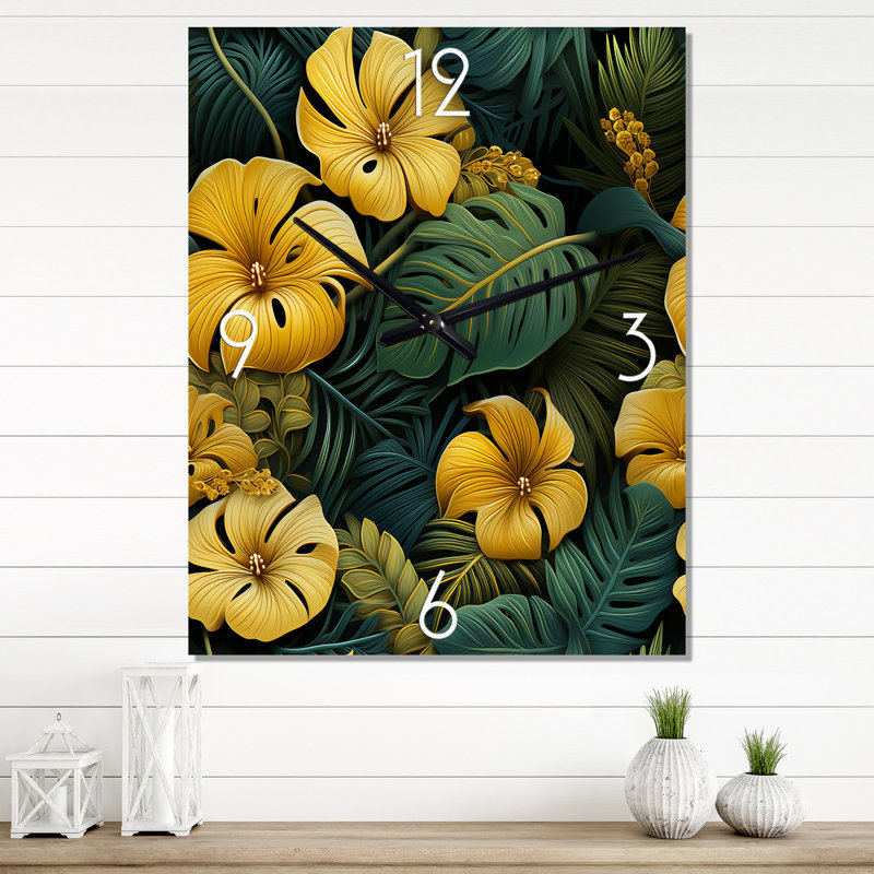 Jataun - Horloge murale tropicale, Très grand