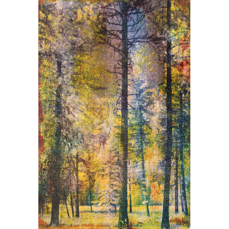 «Walk In The Woods» par Jen Lee, reproduction d'art sur toile tendue, H 60 po x l 40 po