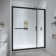 72" W x 72" H Single Sliding Aluminum Framed Shower Door with Heat Soaking Process and Protective Coating Treatment