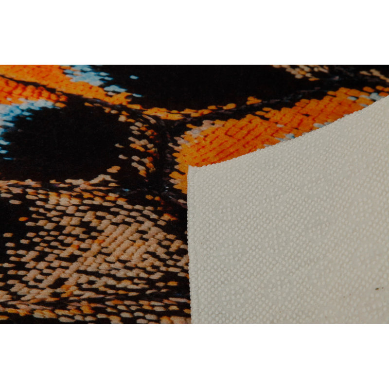 Premium Woven Carpet, 2.6 x 4.0 Feet | 100% Polyester, Antibacterial, Non-Slip Underside | 3D Digital Printing, Machine Washable, Pile Height: 0.04 in | Ideal for Living Room, Bedroom, and Home Decor