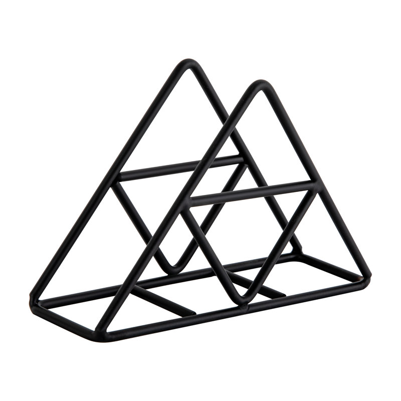 Porte-serviette triangulaire noir