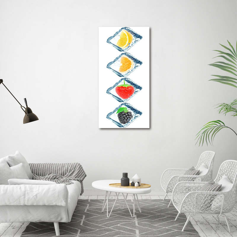 Fruit And Ice - Wrapped Canvas Print