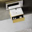 Wooden Frame Bathroom Vanity With Sink, Wall-Mounted Bathroom Storage Cabinet With Soft-Close Drawers-1346884918
