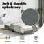 Cadre de lit, base de lit tapissier en tissu, sans matelas-183487251-183487340