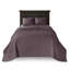 Grand couvre-lit réversible mauve - Matelassé pour un look élégant Rembourrage en coton prélavé