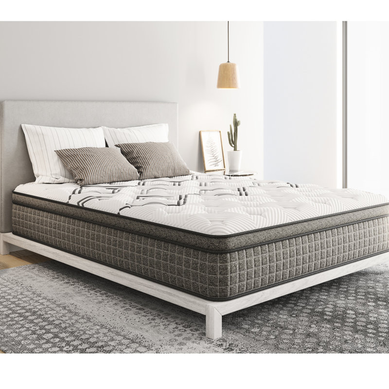 Matelas en cuivre très grand, 12,5 po, toucher moyen, blanc, profondeur 80 po, largeur 76 po, 126 lb, hauteur 12,11 po, matelas très grand 76 po x 80 po x 12 po, médium 12,5 po, lb