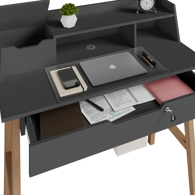 Bureau Ginelie, Noir / brun