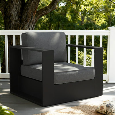 Modern Outdoor Aluminum Chair With Cushions
