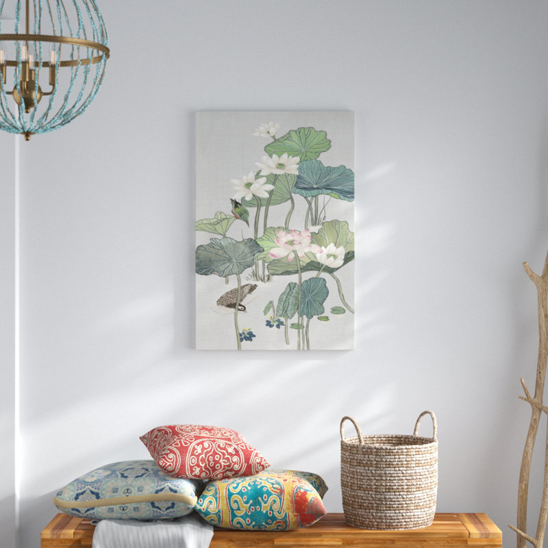 Lotus Pond II by Melissa Wang - Painting Print, 91cm H x 61cm W, Wrapped Canvas
