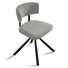 Stylish Modern Fabric Upholstered Solid Metal Dining Chairs