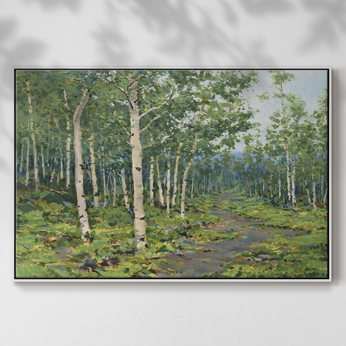Millwood Pines In The Forest Framed On Canvas Print | Wayfair