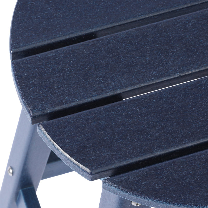 Tabouret de comptoir rond 24 po Laguna, Bleu marine