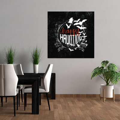 Art contemporain de chauve-souris Happy Haunting II