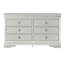 Commode verticale à 6 tiroirs avec façade texturée et poignées décoratives-44550771