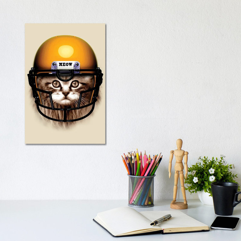 Vicious Footballer by Adam Lawless - Wrapped Canvas Gallery-Wrapped Canvas Giclée, 20.32 cm H x 30.48 cm W