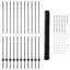 Fence with Post Segment Outdoor Barrier Garden Terrace Divider Boundary-1850185908