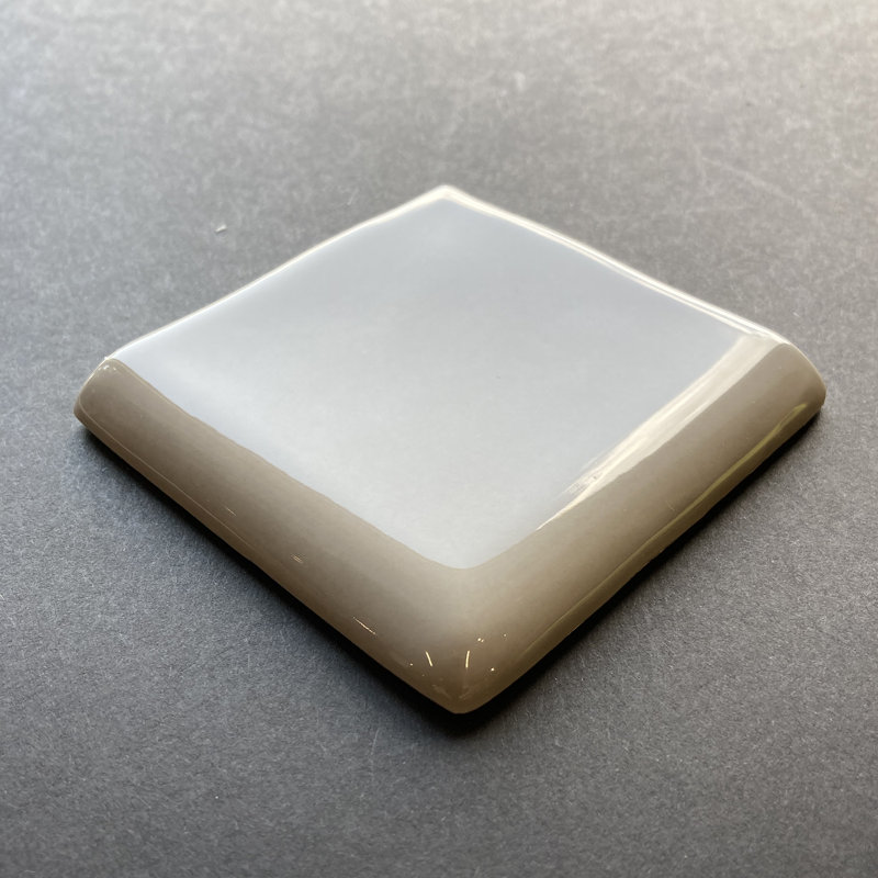 Guastavino 3'' x 3'' Ceramic Corner Piece Tile Trim, Soft Green