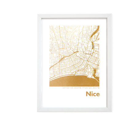 Nice Map - Single Picture Frame Print
