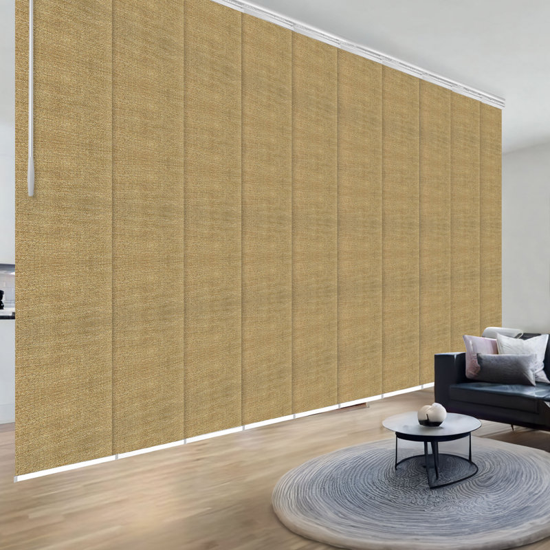 Store vertical semi-diaphane blanc / beige Canary