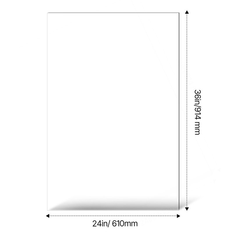 Feuilles de PET / plexiglas, paquet de 5 feuilles de plastique, panneaux transparents et transparents en plastique transparent de 24 po x 36 po de 0,04 po d'épaisseur pour l'artisanat, verre de remplacement pour cadre photo, projet de bricolage, facile à couper