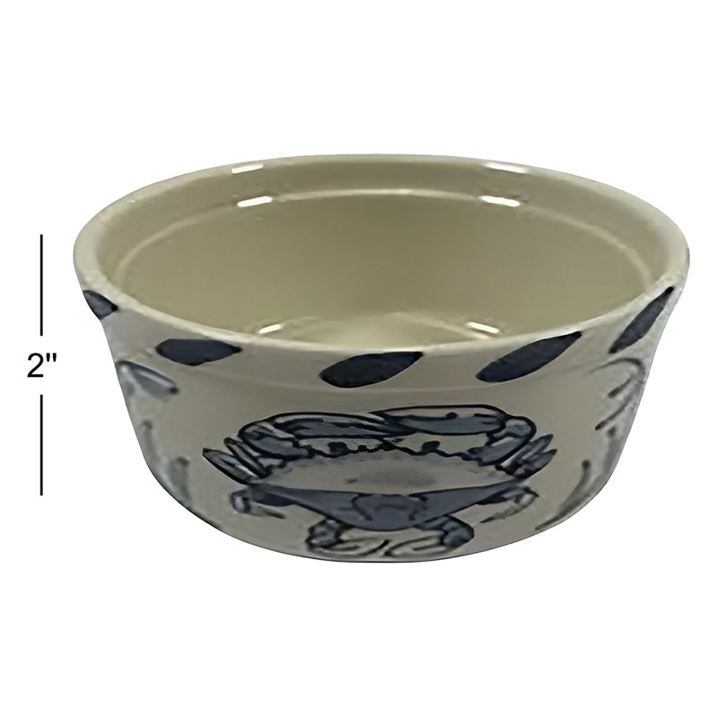 Blue Crab Bay Co. Round Stoneware 6 Piece Ramekin / Soufflé Dish Bakeware Set
