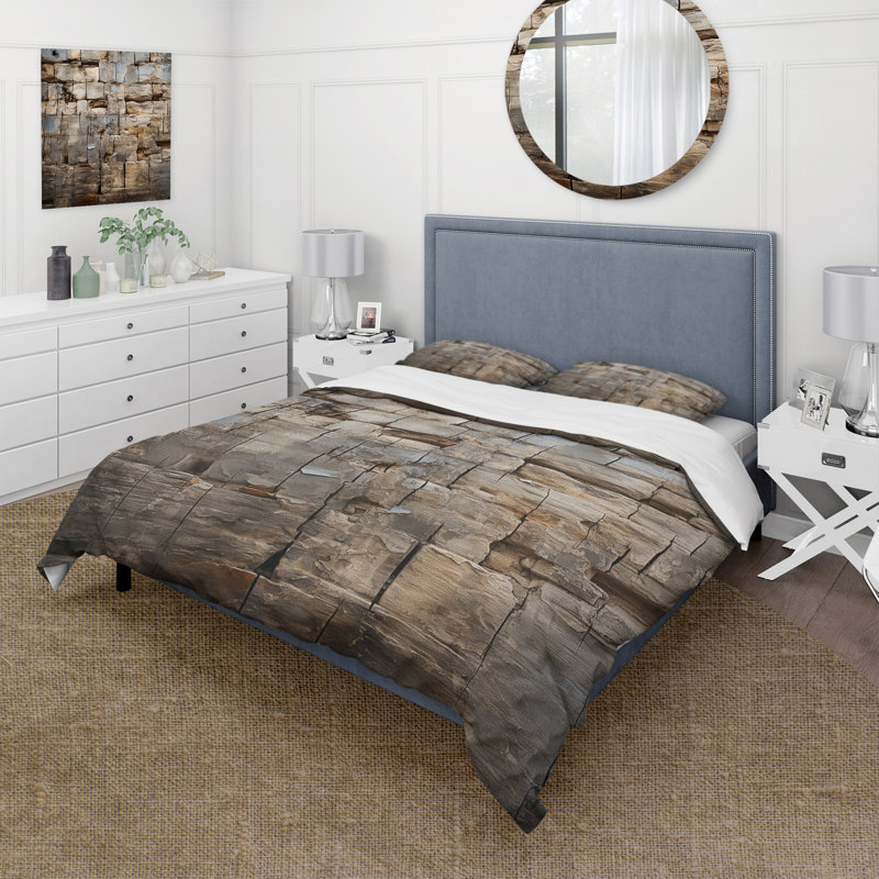 Ensemble de housse de couette Hebrew Western Wall Collage II Bed, Housse de couette simple + 1 taie décorative stan