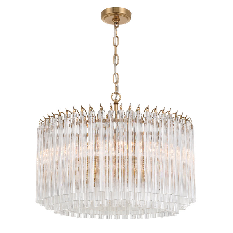 Milly 7 Light Chandelier, Gold