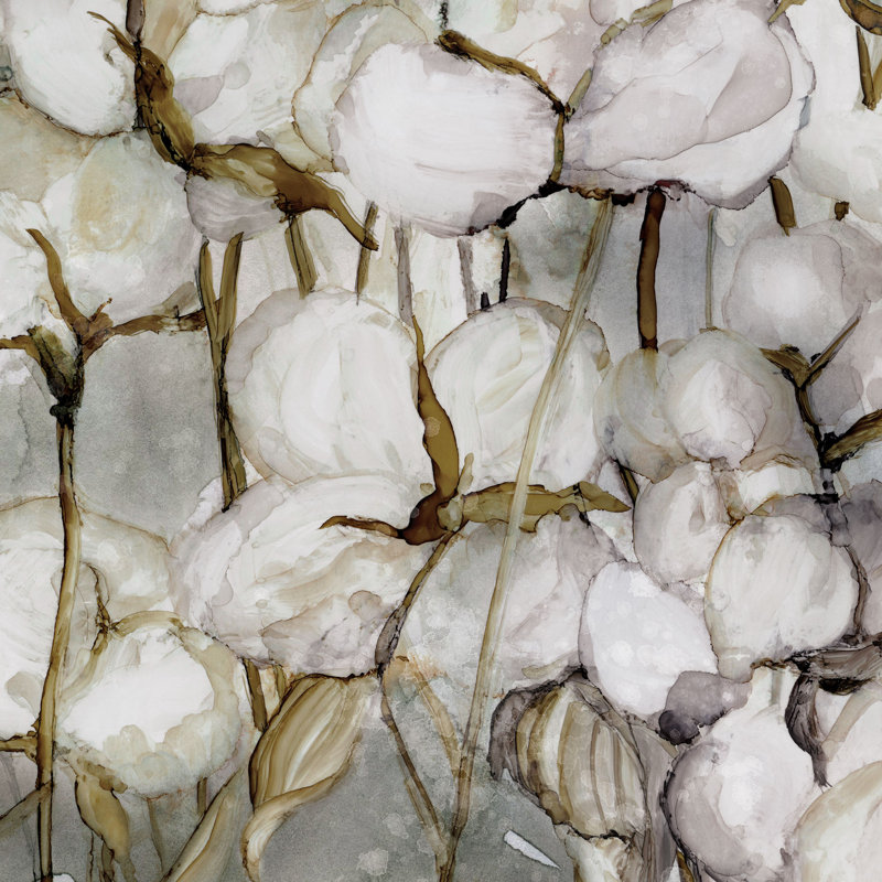 " Cotton Field " by Carol Robinson, 24" H x 24" W x 1.5" D