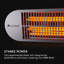 Stainless Steel Electric Ceiling Mounted Patio Heater-69312610