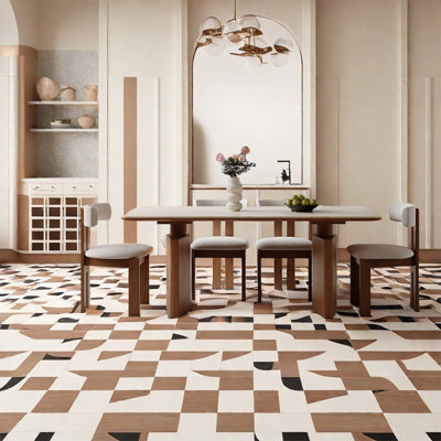 Thickened rock plate dining table sets